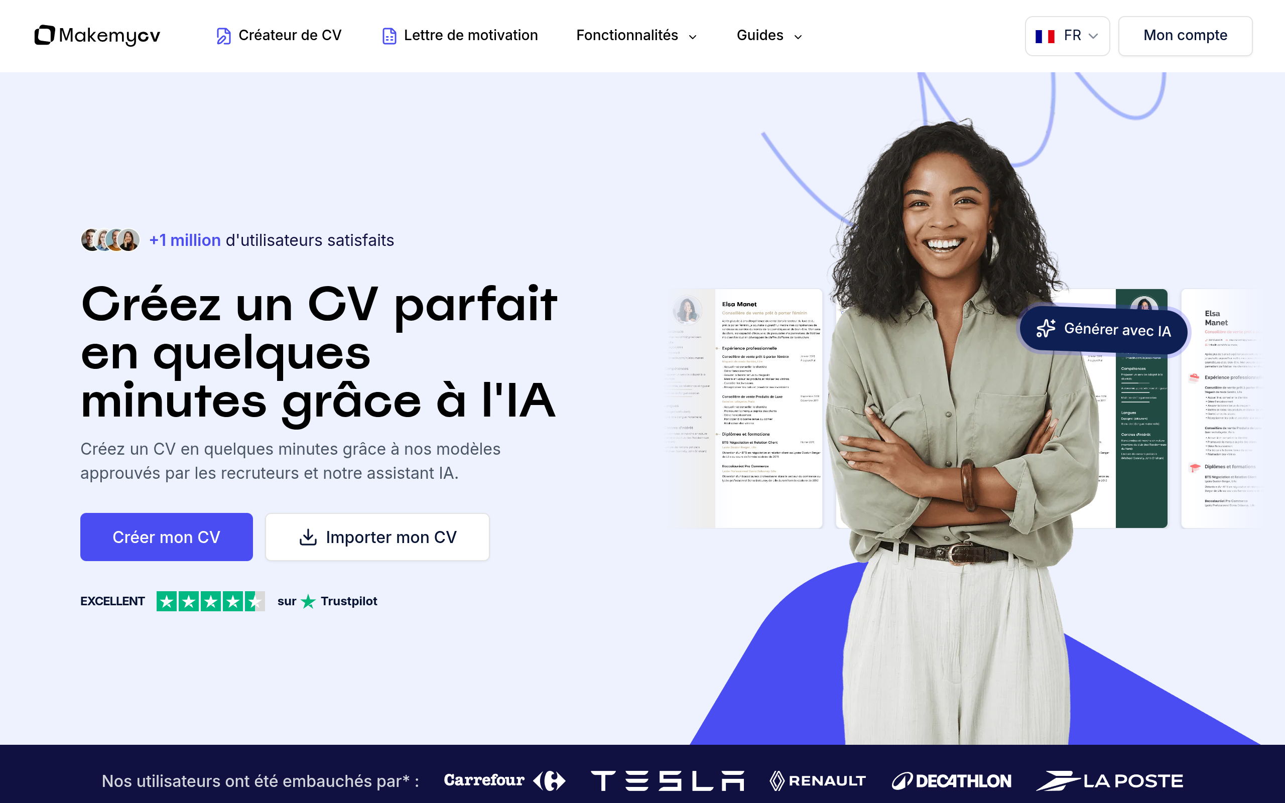 Aperçu de Makemycv