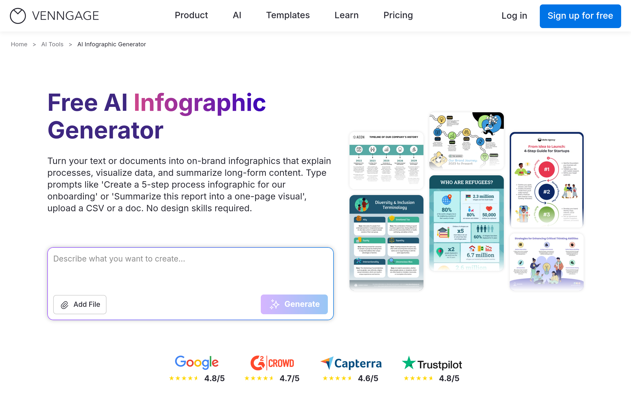 Aperçu de AI Infographic Generator