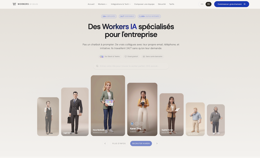 Aperçu de Workers by Delos