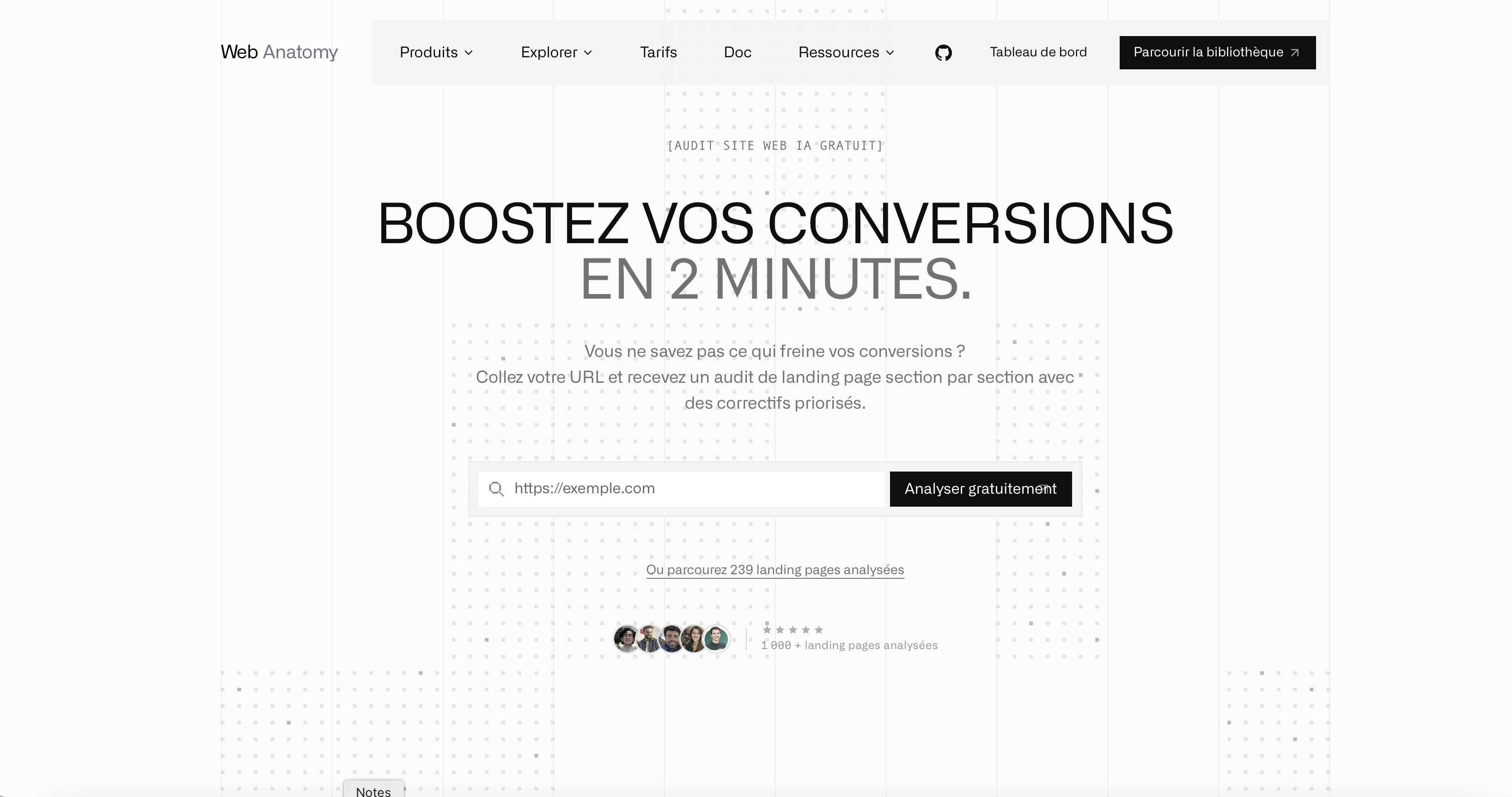 Aperçu de Landing Page Analyzer