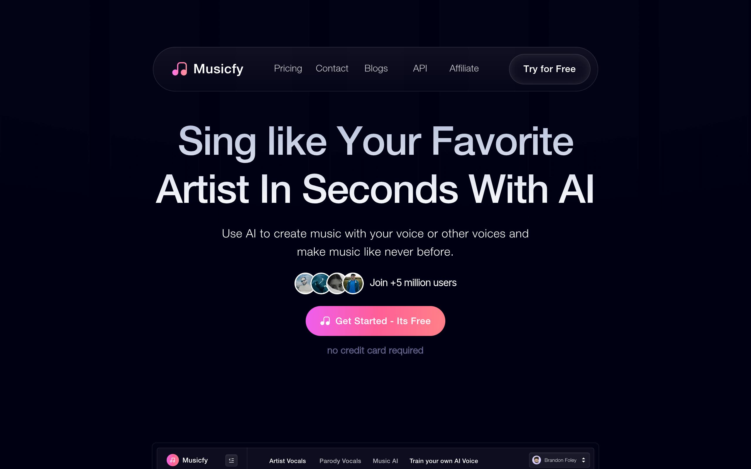 Aperçu de Musicfy
