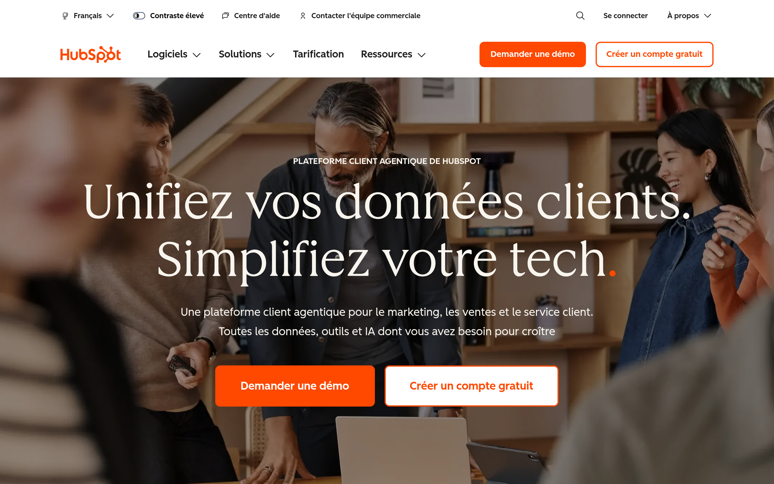 Aperçu de Hubspot