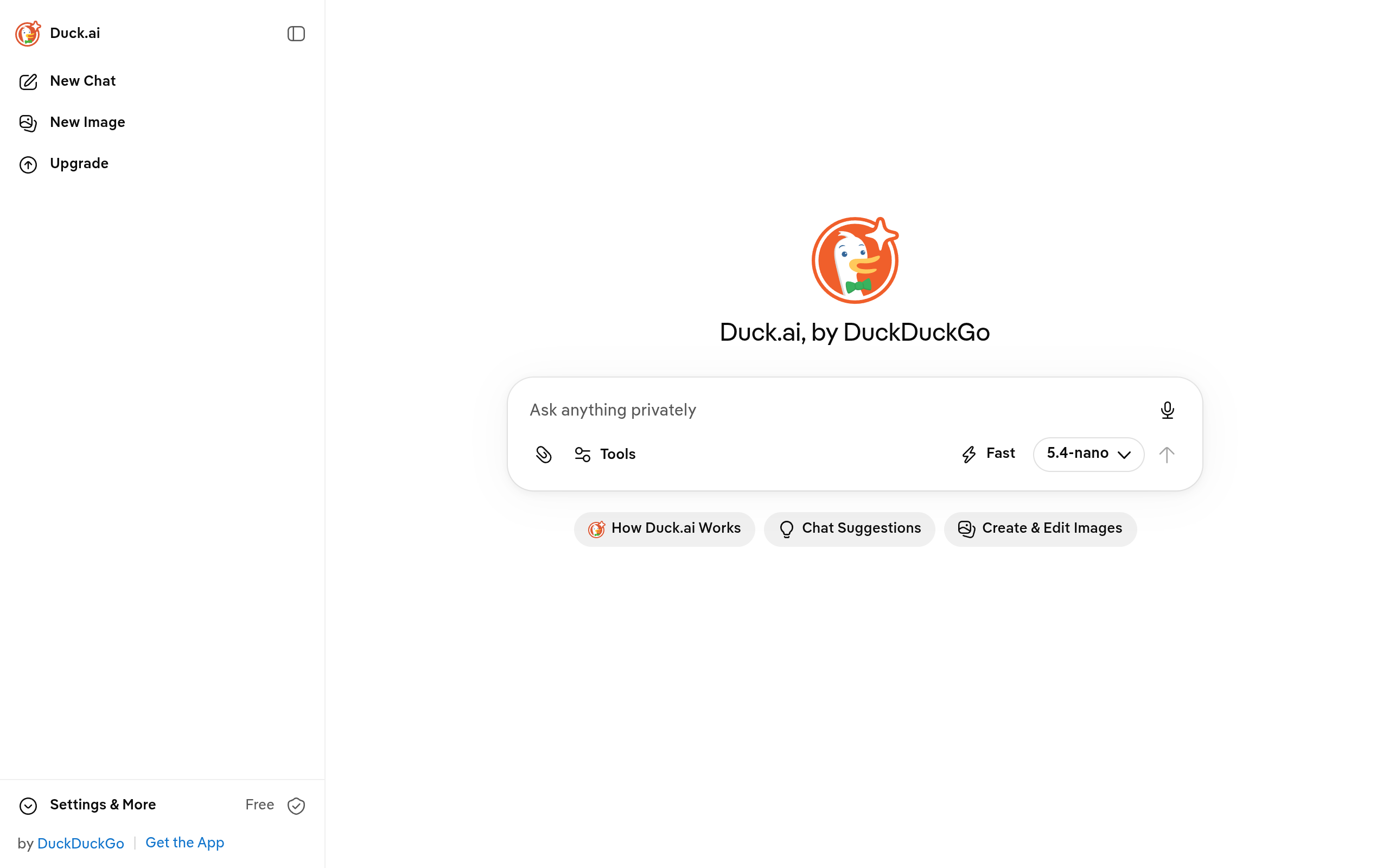 Aperçu de Duck.ai