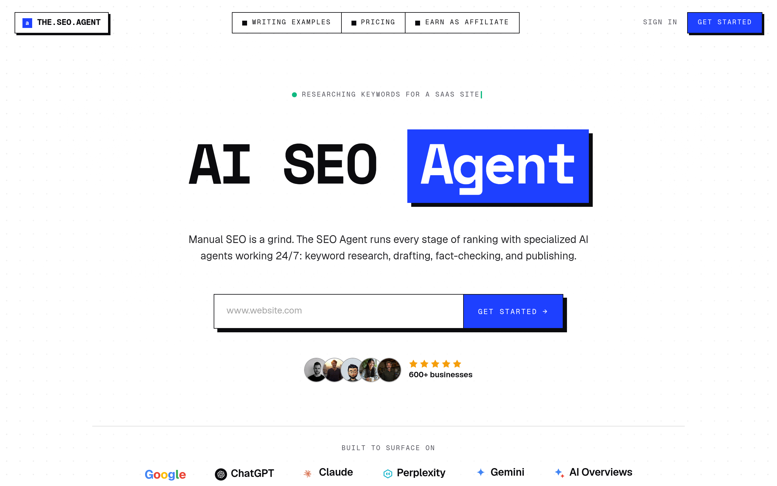 Aperçu de The SEO Agent