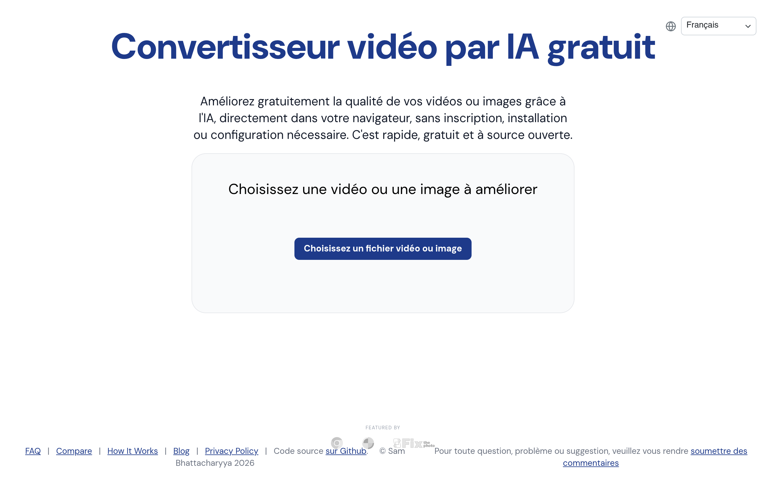 Aperçu de Outil d'amélioration de vidéo