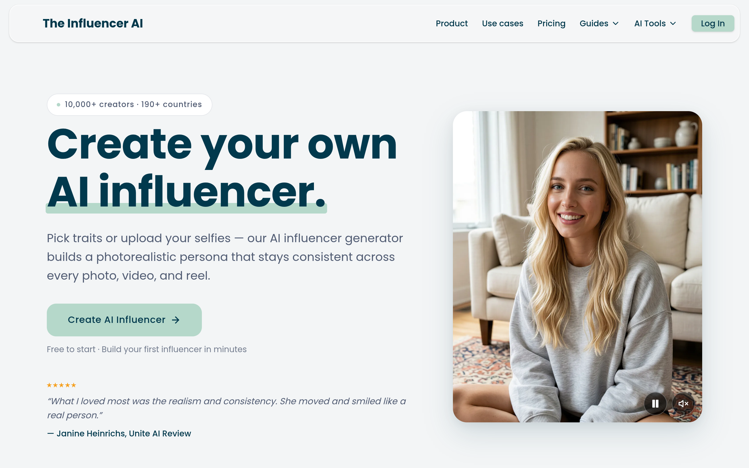 Aperçu de The Influencer AI