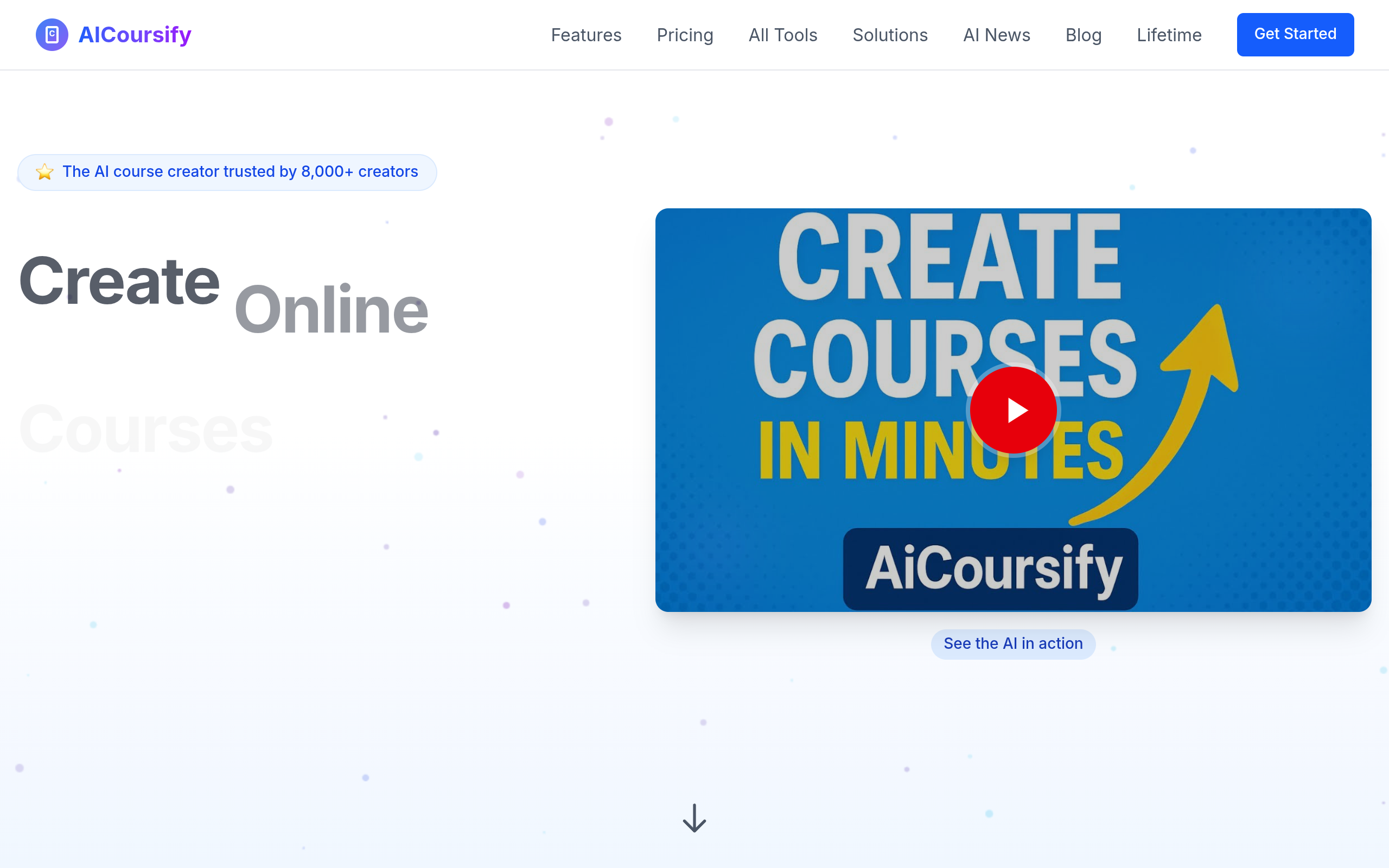 Aperçu de AICoursify