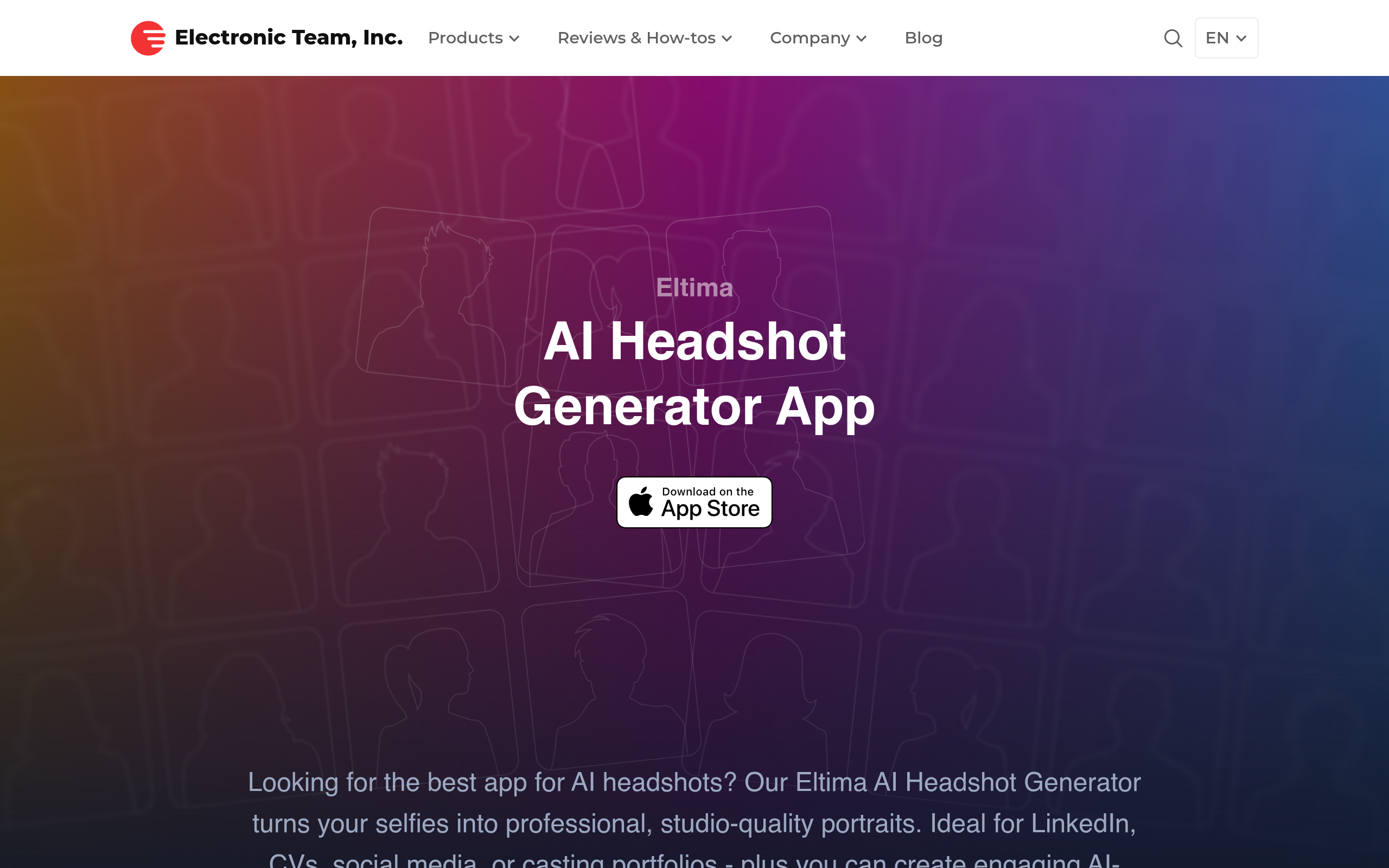 Aperçu de Eltima AI Headshot Generator