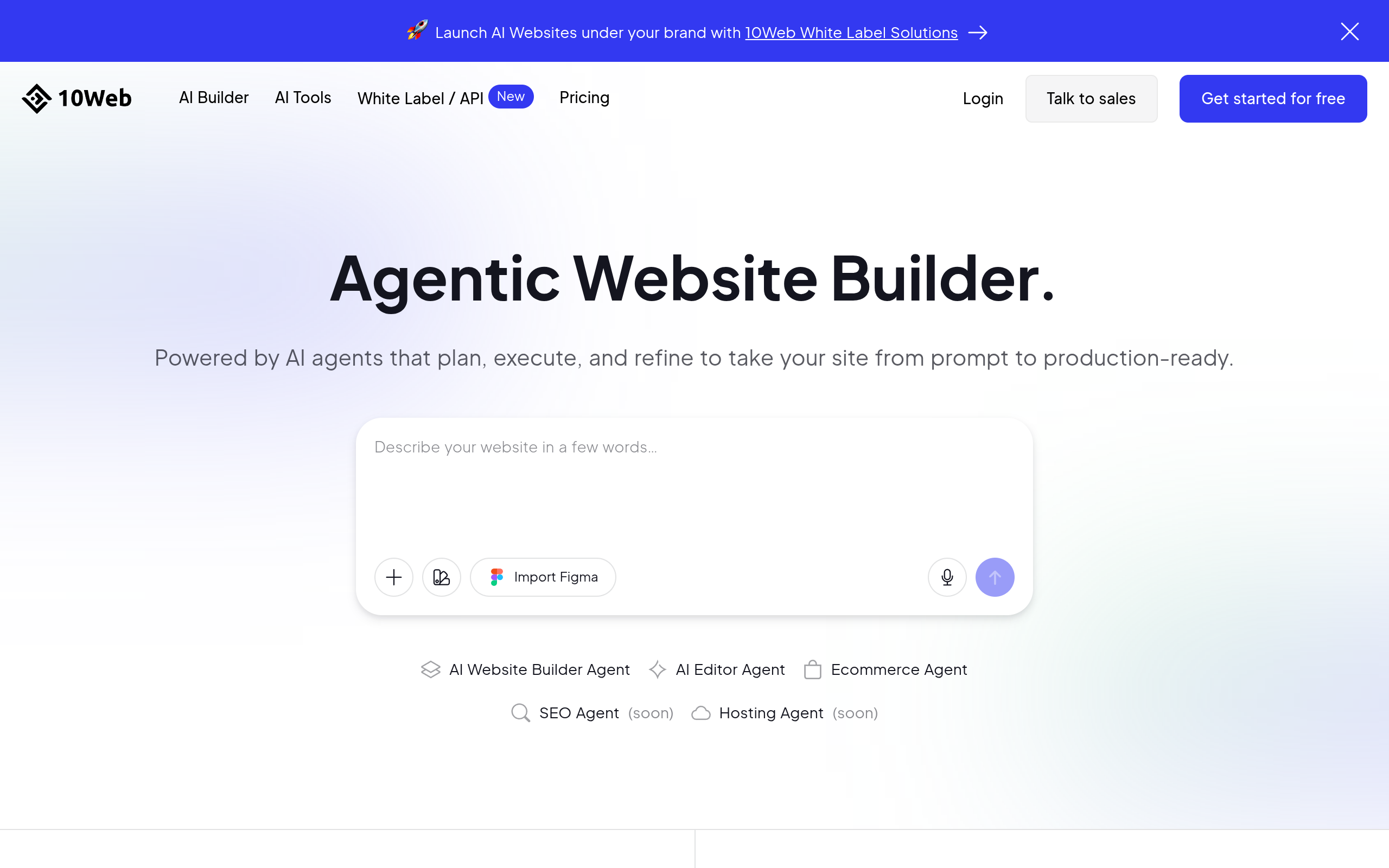 Aperçu de 10Web