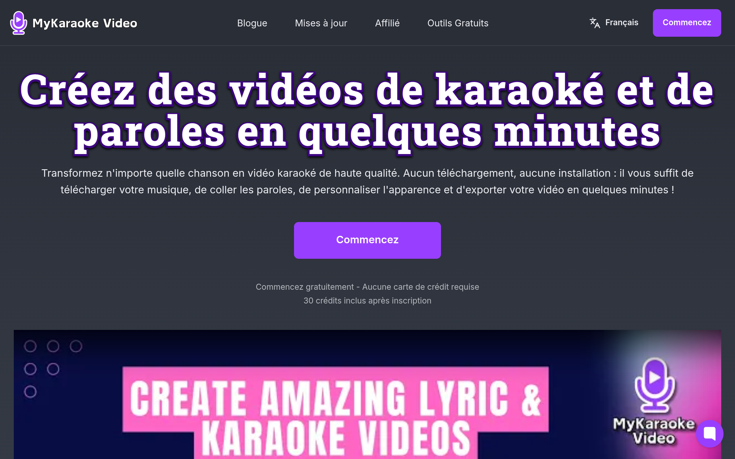 Aperçu de MyKaraoke Video