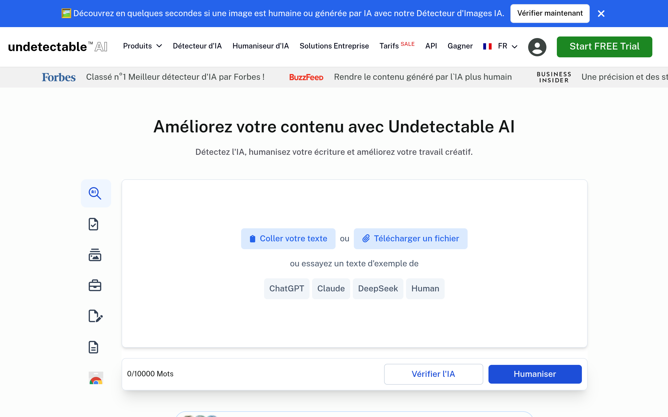 Aperçu de Undetectable.ai